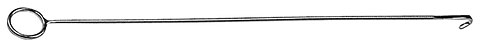 Geburtshaken 54 cm, rostfreier Stahl