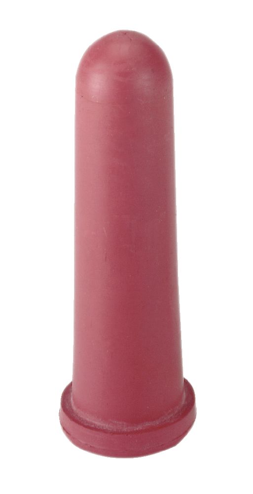 Kälbersauger rot 100 mm, mit Kreutzschlitz