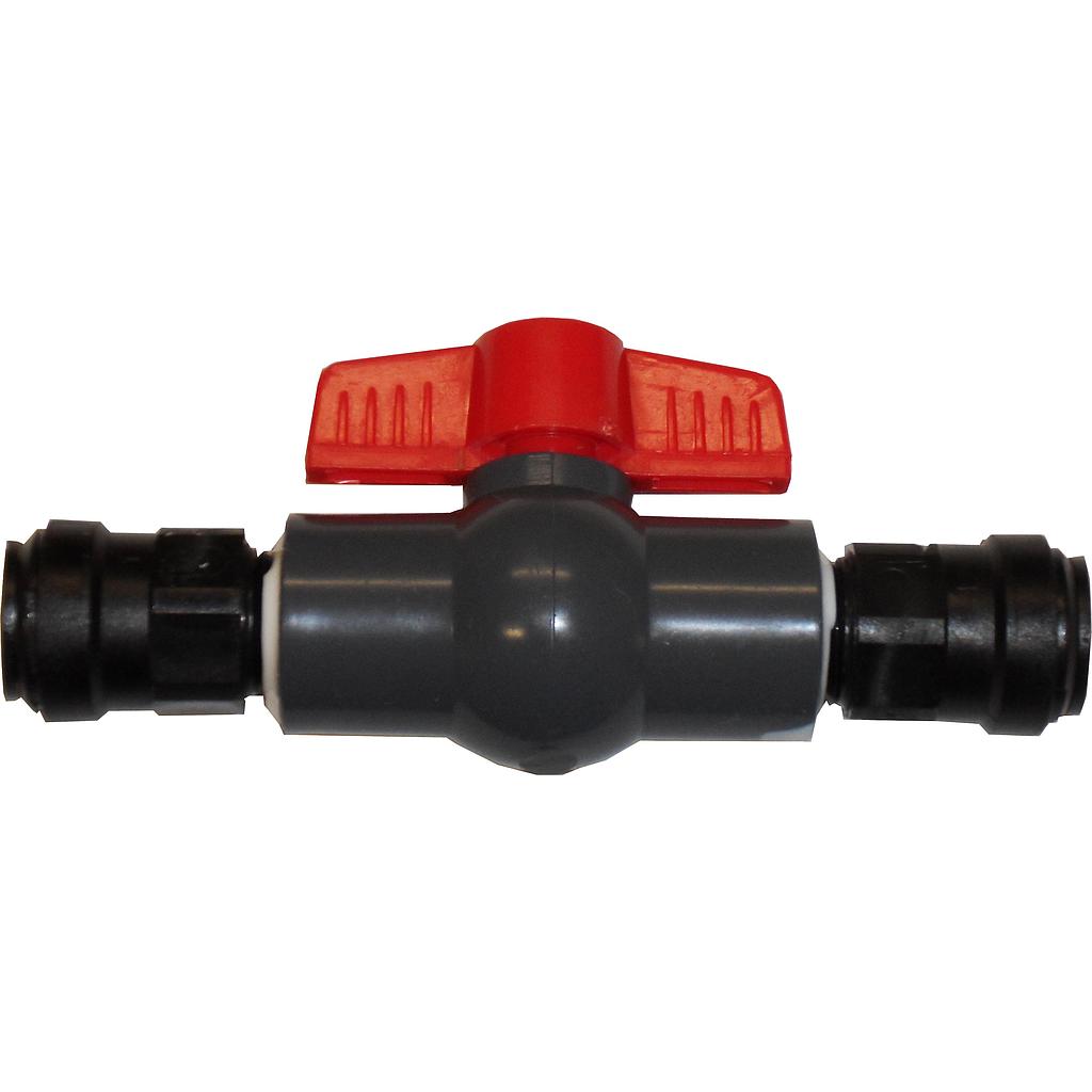 Absperrhahn mit Schmetterlingsgriff  20  mm