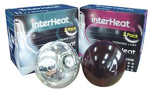 Interheat Lampe 100 W, rot