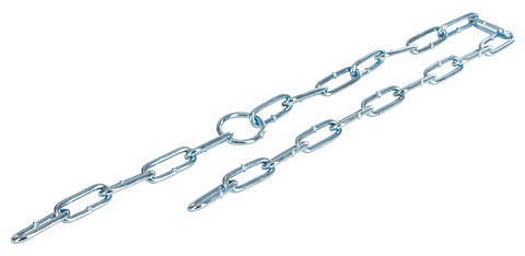 Kette allein 4 mm mit Ring, 75 cm lang