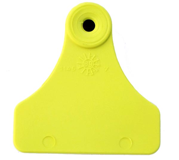 Allflex Junior Lochteil blanko gelb