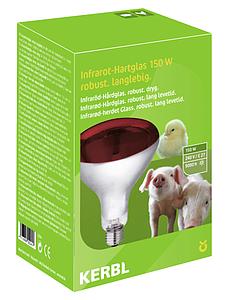 Kerbl Hartglas-Wärmelampen, rot 150 W
